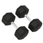 Hantle HOMCOM z teksturowanym uchwytem, żeliwne, 2 x 20kg, dla mężczyzn i kobiet, do domu, siłowni, treningu siłowego