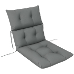 Poduszka na krzesło 115x56 cm, szara, 10 cm grubości