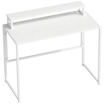 HOMCOM Escritorio Plegable Mesa de Ordenador con Soporte para Monitor para Despacho 100 x 48 x 87,5 cm