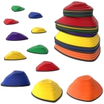 AIYAPLAY Conjunto de 11 pedras para pisar, design antiderrapante, para interior & exterior, empilhável, colorido