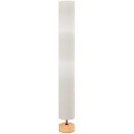 HOMCOM Lampadaire sur pied de salon avec abat-jour en lin, interrupteur à pied, 2 x douille E27, 120 cm, beige
