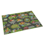 AIYAPLAY Tappeto da gioco per bambini, antiscivolo, motivo strada cittadina, 200 x 150 cm, Multicolore