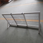 PawHut Barrière de sécurité pour chien barrière de protection à 2 panneaux largeur réglable 101-181 cm en bois acier blanc