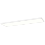 HOMCOM Lot de 4 plafonniers couleur réglable avec interrupteur DIP et mural 3000K/4000K/6000K 120x30x3,7 cm Blanc