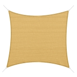 Outsunny Voile d'ombrage rectangulaire 3 x 3 m polyéthylène Haute densité Protection UV Avec sac de rangement - Coloris sable