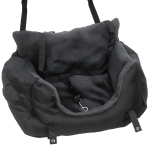 PawHut Dog Car Seat for Small Dogs with Fixed Buckle, Safety Leash, Washable Cover, 58 x 45 x 28 cm, Black