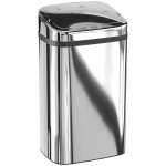 HOMCOM Balde de Lixo 30L com Sensor para Abertura e Fecho Automático, 33x25x57.5 cm, Prata