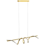 HOMCOM Pendant Light with 3 Colour Temperatures - Gold Tone