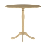 HOMCOM Masă rotundă pentru 4 persoane Ø 80 cm, masă de bucătărie, picior din oțel, stil modern, lemn natural
