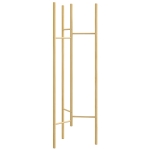 HOMCOM Wieszak Stojący, Wieszak na Ubrania z 6 Drążkami, z Drewna Sosnowego, w Stylu Nordyckim, na Odzież, Kapelusze, do Przedpokoju, Wejścia, Naturalny