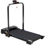 HOMCOM Cinta de Correr Cinta de Andar Plegable 2,5 HP con Pantalla LED Velocidad Ajustable Max. 10 km/h Control Remoto Negro