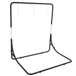 Regulowany stelaż do huśtawki, czarny, z hakiem