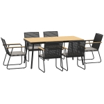 Zestaw mebli ogrodowych 7-częściowy, stół dla 6 osób