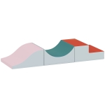 AIYAPLAY Baby Soft Play Set, 3 Piece Soft Play Equipment with Anti Slip Bottom, Climb and Crawl Foam Play, Kids Activity Play Toy for Toddlers 0.5-6 Years, Light Grey