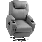 Fotel elektryczny z funkcją relaksu i podnoszenia, szary