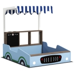 Piaskownica z dachem 90 x 108 cm, drewniana, z ławką