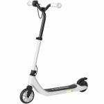 HOMCOM Electric Scooter, 120W Motor E-Scooter w/ 2 Adjustable Heights, and Rear Brake, Suitable for 6+ Years Old, Black and White