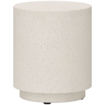 HOMCOM stolik nocny o wyglądzie betonowym regulowany stolik kawowy do użytku wewnątrz i na zewnątrz wodoodporny nieorganiczny proszek rudy jasnoszary 37 x 37 x 43 cm