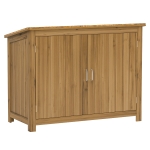 Skrzynia ogrodowa drewniana, wodoodporna, 110x50x85cm