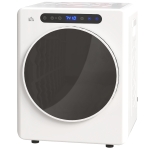 HOMCOM Sèche linge à évacuation, sèche-linge électrique 1000 W 3 Kg, 6 modes de séchage, minuterie, acier inoxydable, blanc