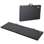 HOMCOM Tappetino da Ginnastica Pieghevole, Materassino Fitness Spesso 5 cm e Antiscivolo, 180x60x5 cm, Nero