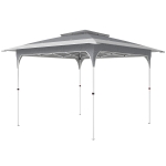 Outsunny Pavillon 3,5 x 3,5 m Imperméable Hauteur réglable Pop-up Pavillon pliant avec montage à bouton unique Double toit, UPF50+