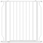 PawHut Extra Wide Dog Gate, with Door Pressure, for Doorways, Hallways, Staircases - White