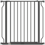 PawHut Extra Wide Dog Gate, with Door Pressure, for Doorways, Hallways, Staircases - Black