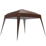 Outsunny Acoperiș de schimb pentru pavilion, prelată de schimb pentru pavilion de grădină 3 x 3 m, înlocuitor acoperiș pentru cort de grădină, UPF50+, material Oxford, Cafea