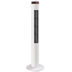 HOMCOM Oscillating Tower Fan Remote Control 3 Speed Modes Cooling Machine White