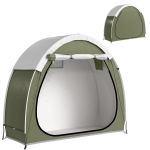 Outsunny Fietstent voor 2 Fietsen Fietsgarage met Ventilatie UPF50+ Waterdicht 210D Oxford 200 x 80 x 170 cm