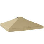 Outsunny Lona de Repuesto para Pérgola 3x3 m Impermeable UV50+, 300x300 cm, Crema