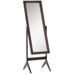 HOMCOM Full Length Mirror, Freestanding Dressing Mirror with Adjustable Angle for Bedroom, 148cm x 47cm, Brown