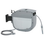 Outsunny Slanghaspel met tuinslang 30 m, 180° draaibare slangbox met automatische oprolfunctie en zelfvergrendeling