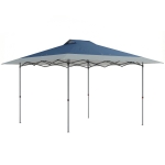 Outsunny Paviljoen ca. 4x4 m waterdicht stabiel winterbestendig pop-up vouwpaviljoen met één-staps sluitfunctie UV 50+