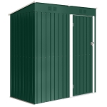 Outsunny Adăpost de Grădină Exterior 1,37 m² 163x90x179 cm cu Ușă cu Încuietoare și Fante de Ventilație Verde