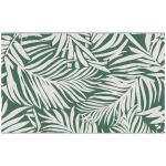 Outsunny Tapis d'extérieur réversible motif feuilles vertes tropical - polypropylène haute densité 310 g/m² dim. 152L x 243l cm