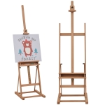 Vinsetto Schildersezel frame verstelbare hoek en hoogte schildersezel voor atelier met opbergvak