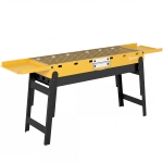 Outsunny Portable BBQ Grill, Foldable Charcoal Grill for Camping and Picnics with 2 Side Shelves and Handle, Yellow