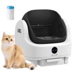 PawHut Zelfreinigende kattenbak open model geurisolatie/veiligheidsbescherming wit
