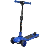 AIYAPLAY Patinete eléctrico infantil 6+ años, plegable 3 ruedas arranque cero, velocidad máxima 8 km/h 64 x 29 x 83 cm azul