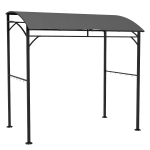 Outsunny Barbecuepaviljoen BBQ grill paviljoen 215 x 150 x 180 / 220 cm met vlamwerend dak staal