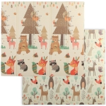 AIYAPLAY Tapis de jeu pour enfant bebe, tapis d'éveil bébé pliable épais réversible en mousse, 196 x 176 x 1,5 cm, multicolore