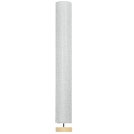HOMCOM Floor Lamp for Living Room, 47" Modern Standing Lamp with Linen Shade, Wooden Base, Grey