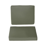 Outsunny Coussins pour chaise fauteuil de jardin coussins d'assise de dossier déhoussables polyester 56x52/56x46cm gris foncé