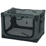 PawHut Transport souple pliable pour Chiens et Chats avec Coussin, Housse Lavable, Ouvertures, Oxford Respirant 600D, 76x54x54 cm, Vert