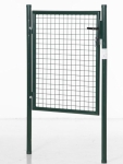 HOMCOM Green Steel Garden Gate with Lock and 3 Keys 97 x 150cm, Green