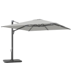 Aluminiowy parasol ogrodowy 3x3m, obrót 360°, z korbką