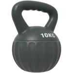 SPORTNOW Kettlebell for Strength Training Kettle Bell with Non-Slip Handle 10 kg Grey