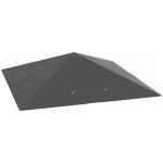 Outsunny Husă de schimb pentru pavilion 3 x 3 m, rezistentă la apă, acoperiș pavilion UPF30+, husă de schimb din țesătură Oxford 370 g/m², Gri